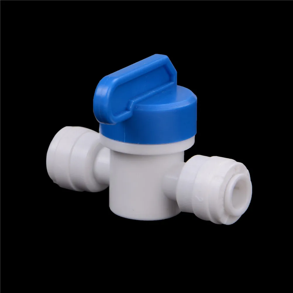 

1/4" - 1/4" PE Pipe Fittings Hose Quick Connection Ball Valve Water Reveser Osmosis Aquarium System