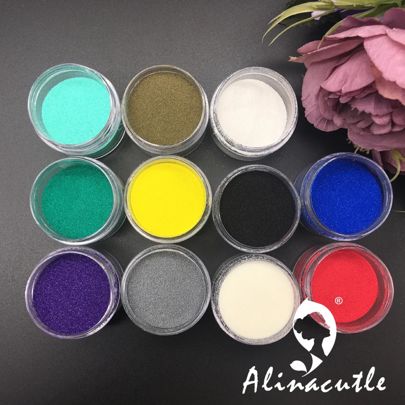 

10g Each Jar Embossing Powder Pigment Stamping Powder Scrapbooking Handmade Card Craft Album Metallic Paint Emboss Powder