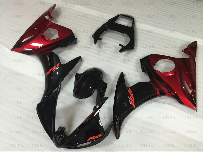 Кузов для YZF R6 04 05 YAMAHA YZFR6 Обтекатели Пластиковые обтекатели 2003 2005 черный