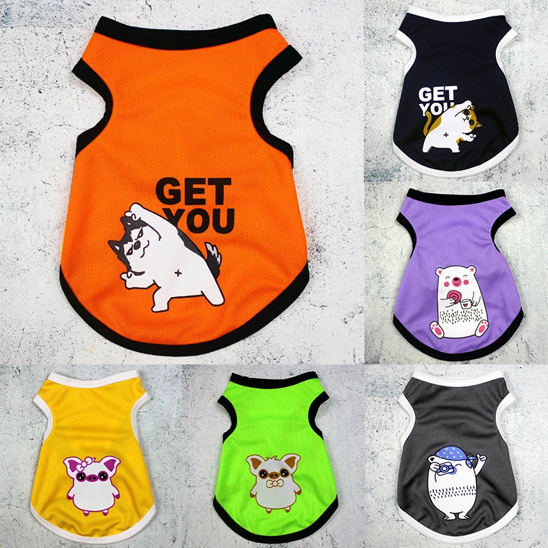 

Summer Pet Dog Vest Clothes Mesh Puppy Cat Clothing for Small Dogs Chihuahua Yorkshire Shirts Cheap Dog Shirt Suit Pets Products