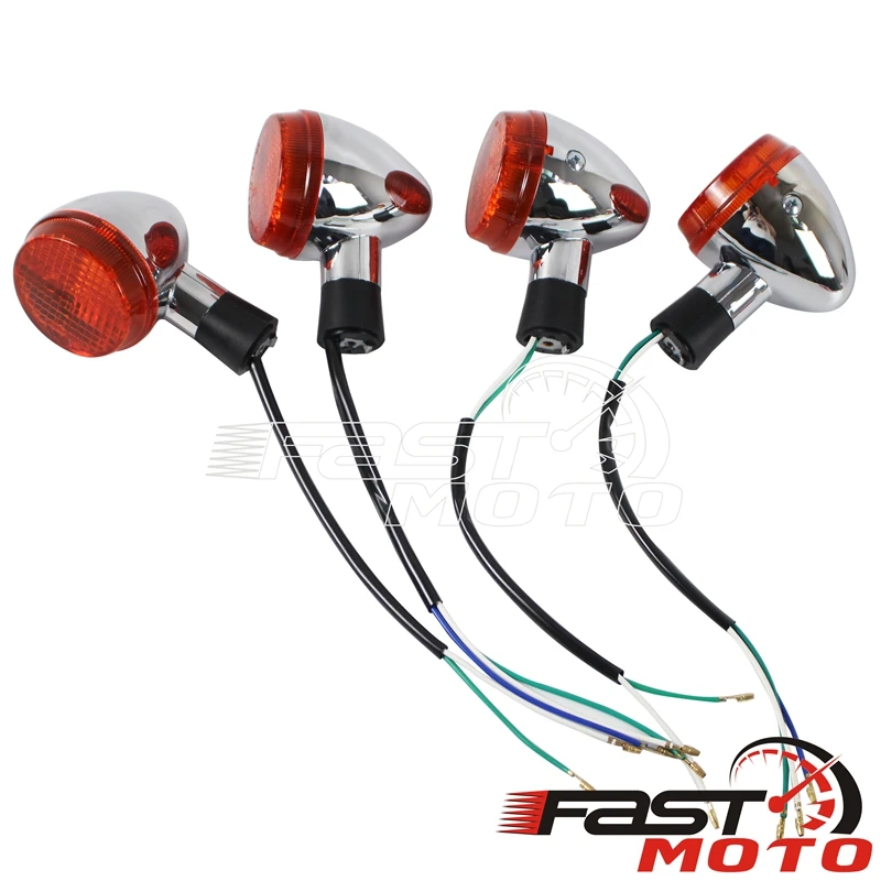 Мотоцикл 12V 21W Крузер Сигнальный светильник передний и задний указатель поворота для Honda Shadow 400 750 VT750 VT VTX Tail Blinker On.