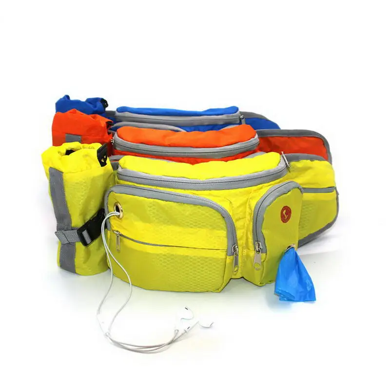 

Dog Treat Training Pouch Walking Running Waist Bag Fanny Pack with Built-in Poop Bag Dispenser A1