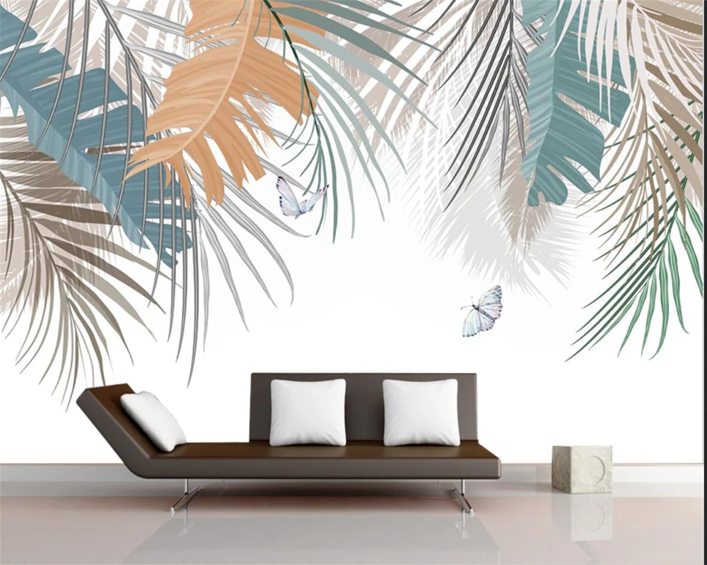 Настенные обои ручной росписи в скандинавском стиле комнатный фон с