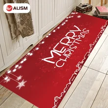 Tapis de sol en flanelle antidérapant, décoration de noël, paillasson de cuisine, salle de bain, porte d'entrée, décoration de maison, paillasson de chambre à coucher  (4)