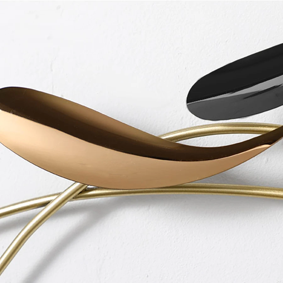 Уникальные современные настенные часы из кованого железа в скандинавском стиле