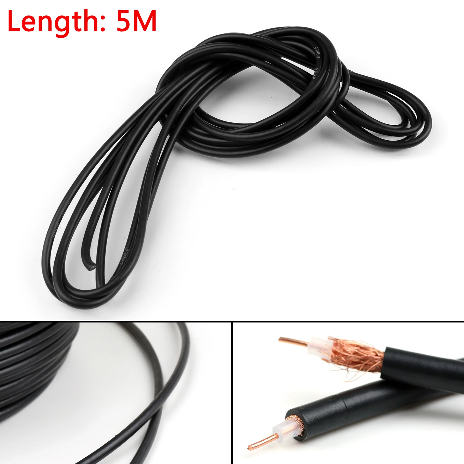 Areyourshop RG58 РЧ коаксиальный кабель соединитель 50ohm коаксиальный приемопередатчик Пигтейл 1 м 5 м 10 м 30 м 50 м Лидер продаж провода кабель
