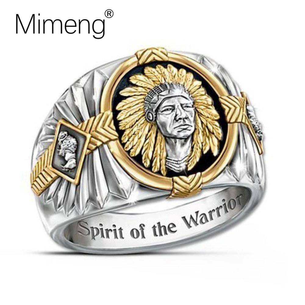 Mimeng горячая Распродажа индивидуальное нейтральное кольцо ретро Национальный