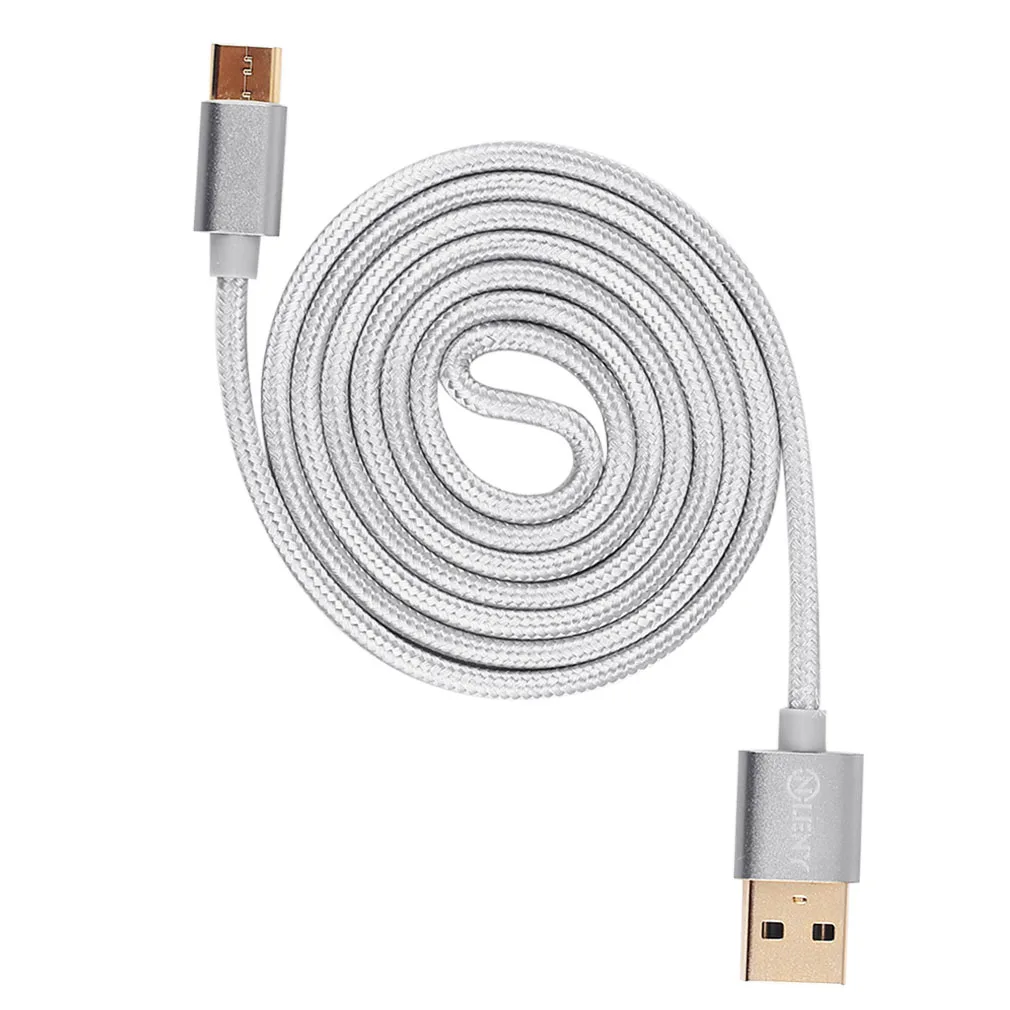 Usb кабель зарядное устройство для быстрой зарядки плетеный нейлоновый шнур usb