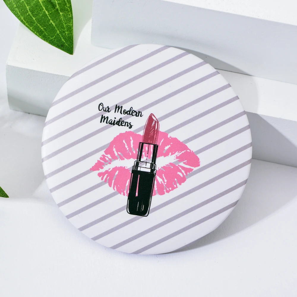 1 шт. одностороннее мини карманное косметическое зеркало для женщин компактное