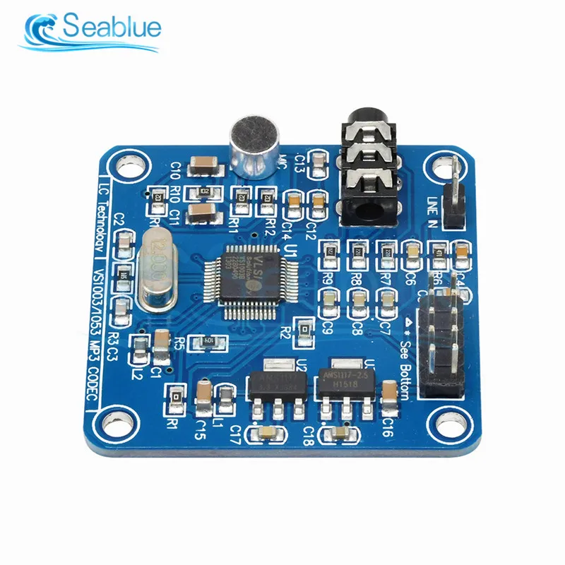 VS1003B VS1053 MP3 модуль декодирования микрофонная головка STM32 микроконтроллер