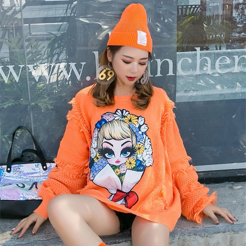 Таиландский бренд tide 2020 осень и зима толстый свитер с кисточками для тяжелой