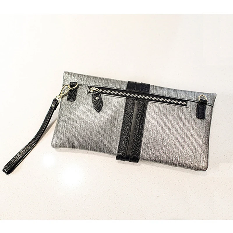 XMESSUN новая сумка-клатч из натуральной кожи с крокодиловым узором Складная