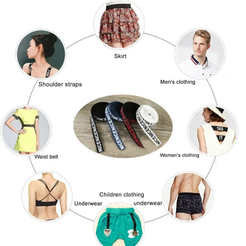 Цветная блестящая эластичная повязка 25 мм высококачественные нейлоновые мягкие