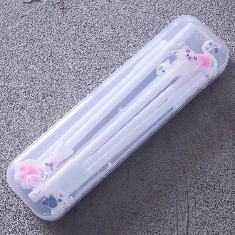 

6 Pcs Gel Pen +1PCS Free Pen Box Set Stationery Pen Cute Pens Signature Pen Practical Student Gifts School Office Supply