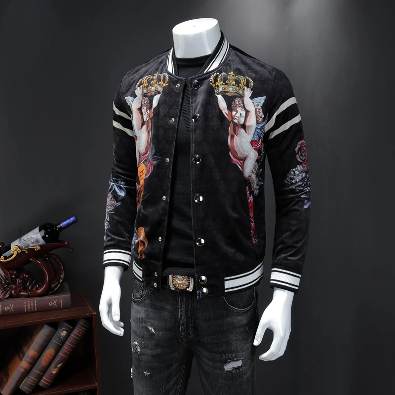 Мужская куртка qiu dong's personity and fashion для отдыха с вышивкой и принтом мужской костюм Артикул J328 P180