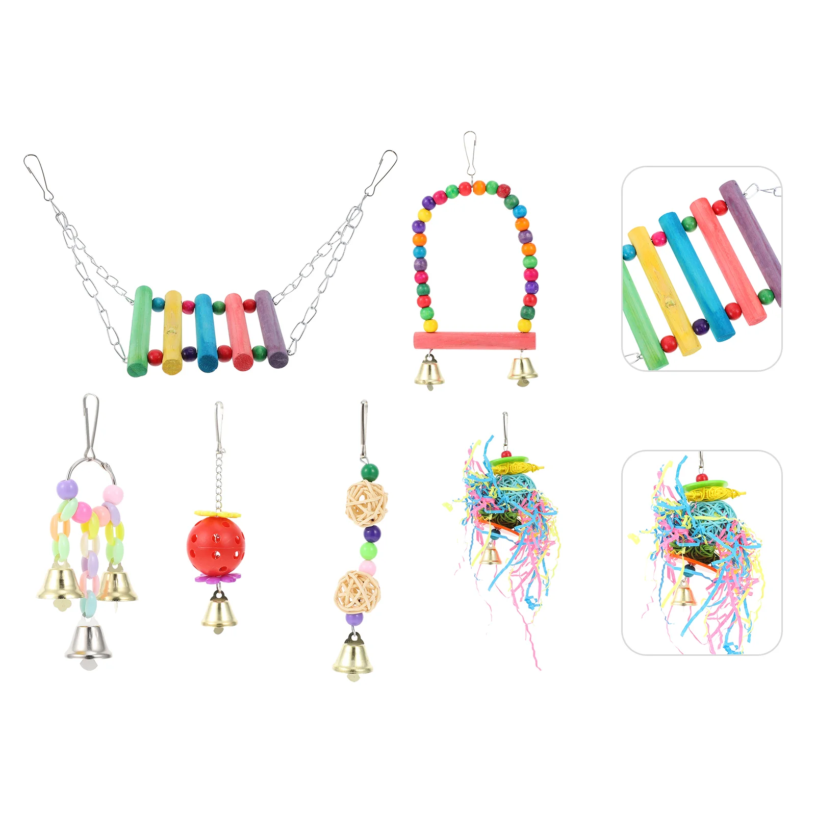 

6 шт., игрушечный попугай