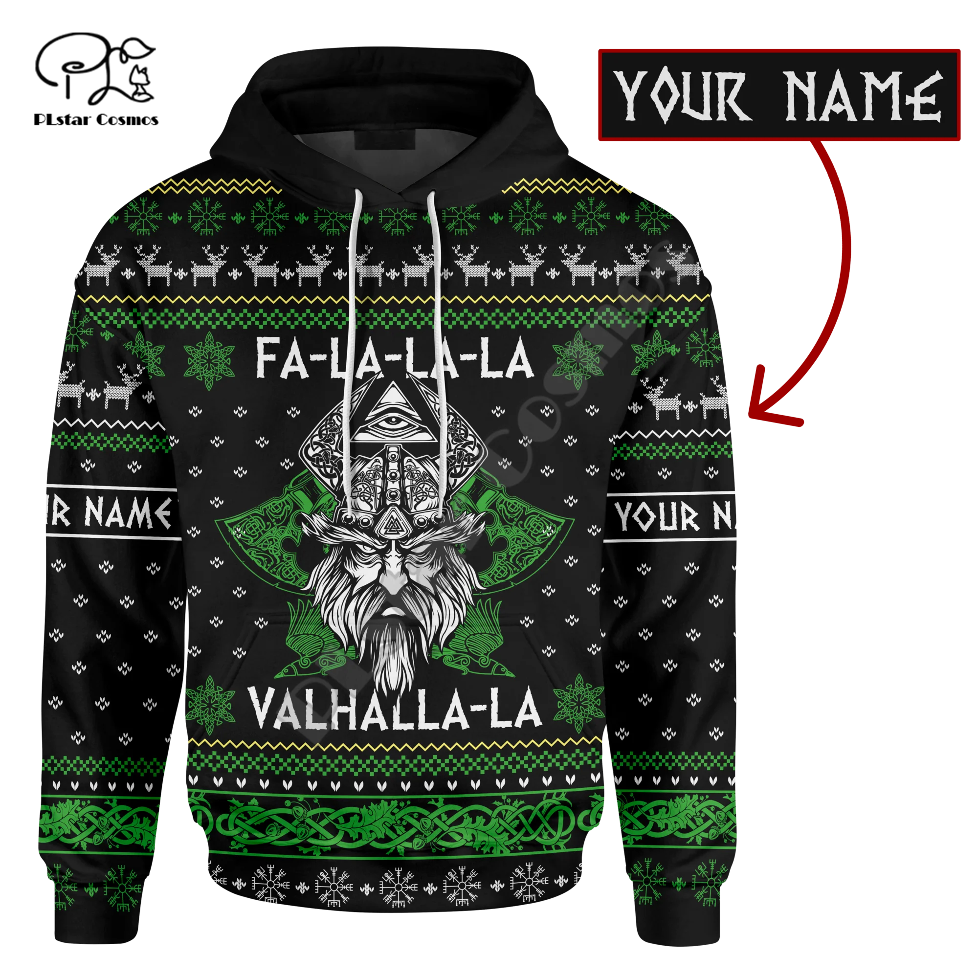 

PLstar Cosmos Viking Style Symbol 3D Printed 2021 New Fashion Hoodies Sweatshirts Zip Hooded For Men/Women Casual Streetwear V07