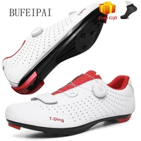 ultralight self locking pro mens bicycle shoes road bike triathlon shoes bicycle lock sneakers zapatillas ciclismo white