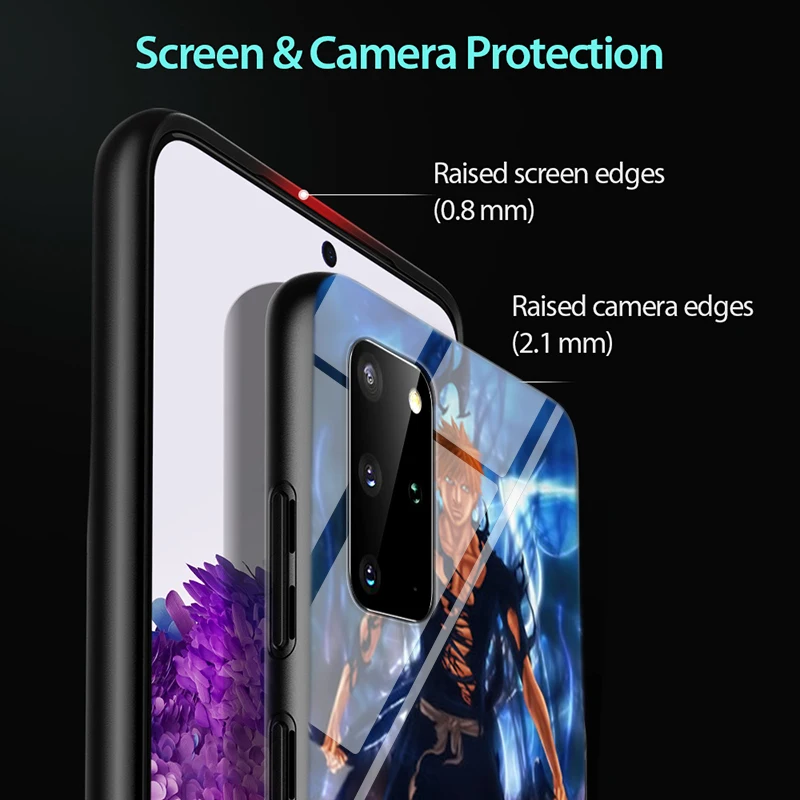 

Bleach Kurosaki Ichigo for Samsung S20 Ultra Plus A91 A81 A71 A51 UW A41 A42 A31 A21 A21S A11 5G Bright Black Phone Case