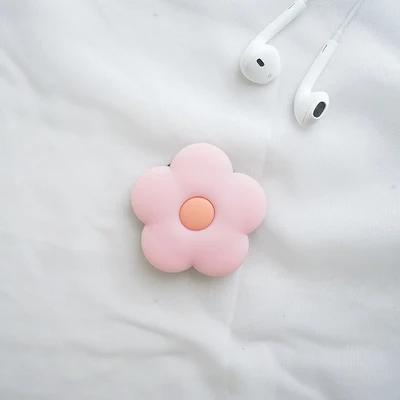 Pink flower Универсальный растягивающийся 3D Кронштейн для мобильного телефона с мультипликационной воздушной сумкой, расширяющаяся подставка для телефона, автомобильный держатель для телефона huawei - Цвет: Pink flower
