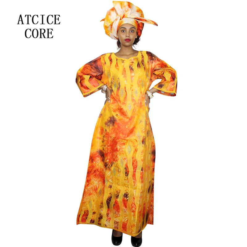 Африканский базин богатая вышивка Дашики африканская одежда 100% хлопок