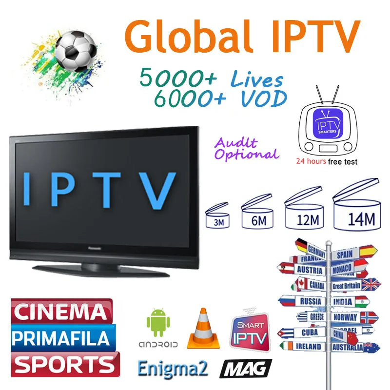 Полное мировое IPTV 5000 Live 5000 VOD для взрослых 4K Европа голландский Израиль Испания Германия Itlay арабский США IP tv подписка Ssmart tv M3U