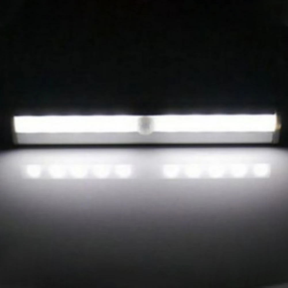 

10 LEDs Under Cabinet Night Light Motion Sensor Closet Light Kitchen Bedroom Lighting Wall Lamp With Magnetic Strip