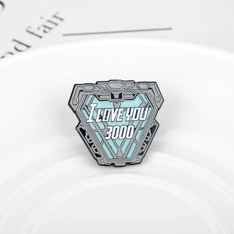 Marvel супергерой кино Капитан Америка Железный человек брошь Мстители I Love you 3000 эмаль ThanoMetal Нагрудный значок на булавке Мужчины Женщины подарок