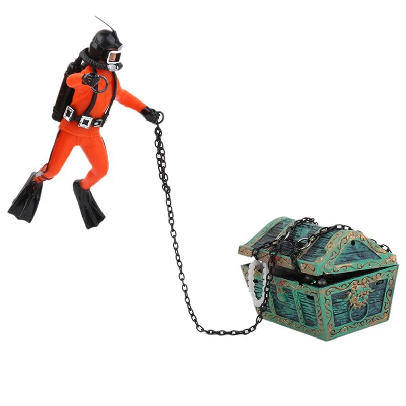 

KIMI treasure Treasure hunter Diver Decoration for Aquarium Fish Tank