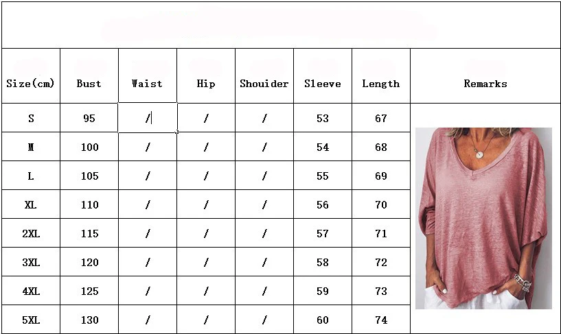 

Large Size Women Tops Nice Spring New Solid Color Loose V-neck Long-sleeved Bat Tee Casual Women Clothing T-shirt Solid Color