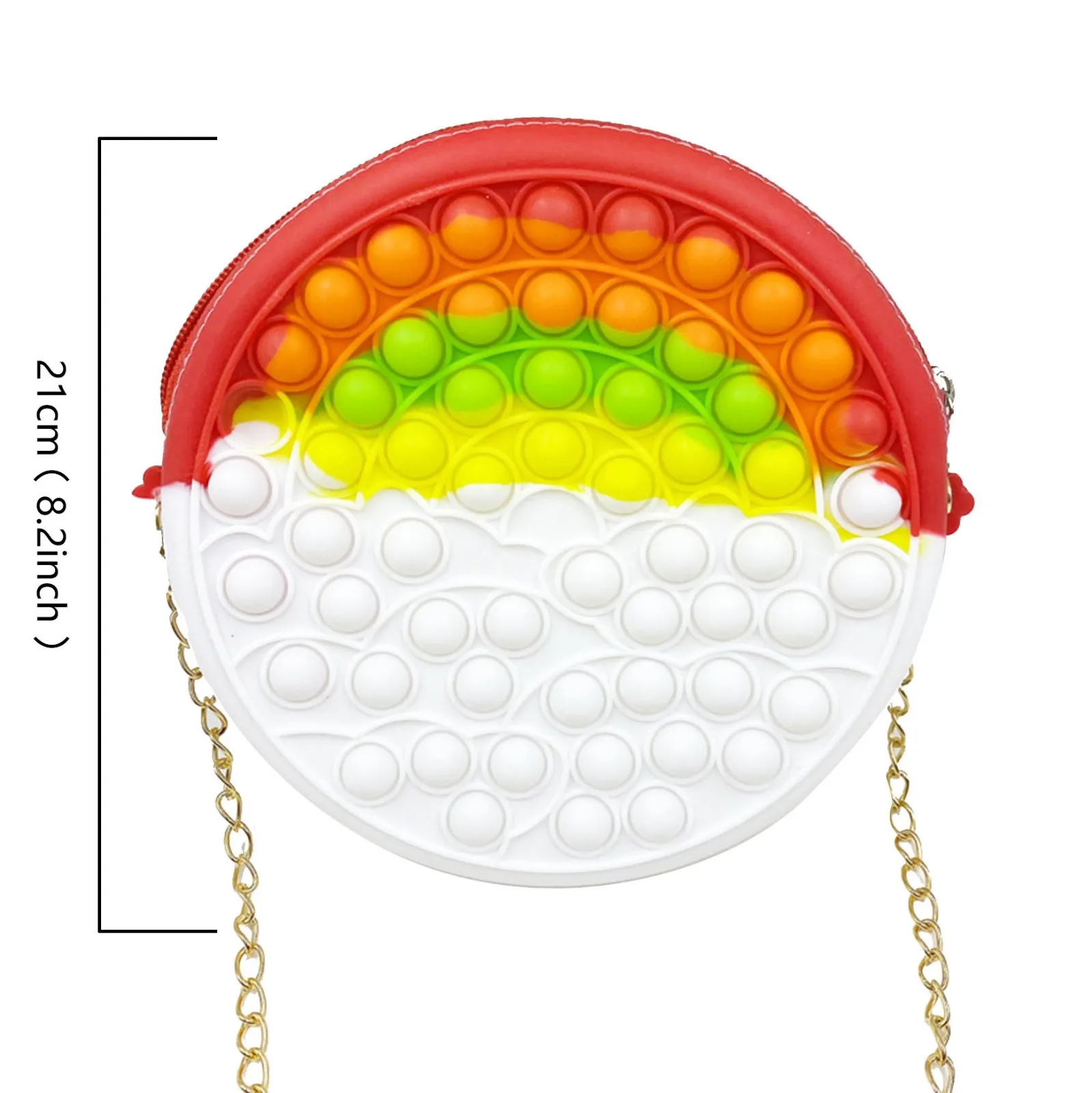

Kawaii Silicone Shoulder Bag Push Its Bubble Fidget Toys Pencil Bag Simpl Dimmer Antistress Toy Soft Press Pops Figet Toys Gifts