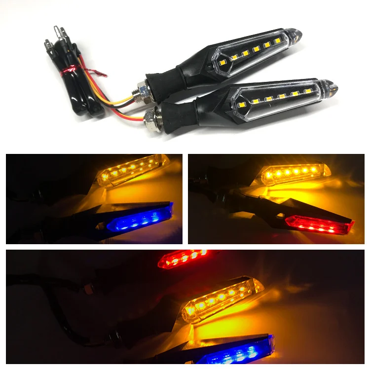 

Suitable for Yamaha Motorcycle Refitted Led Streamer Steering Lamp Accessories, General Double-sided Running Water 12v Steering