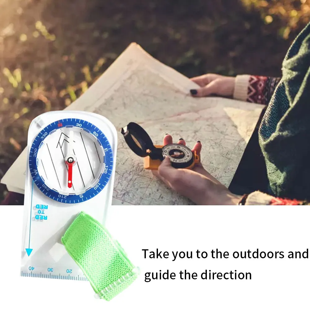 

survival Outdoor Compass Thumb Elite Orienteering Compass Handheld Compass Map Scale Compass For Drawing Hiking Camping Trekking