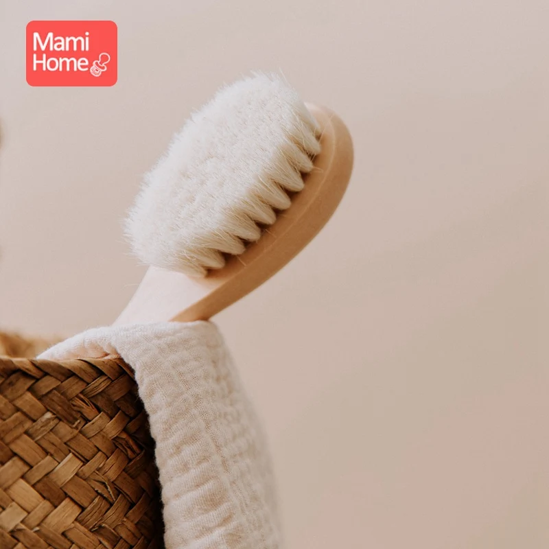 

1pc Baby Wooden Brush Newborn Comb Brush Natural BPA Free Wood Infant Hair Baby Hairbrush Newborn HairBrush Custom Name For Kids
