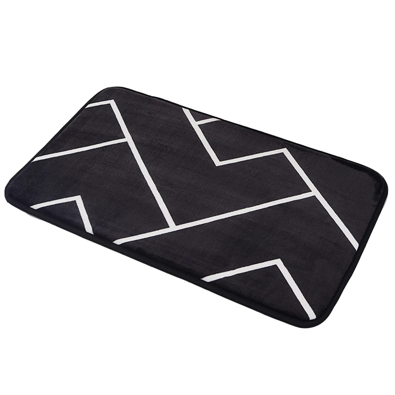 Дверной коврик коралловый бархатный для спальни кухни ванной нескользящий