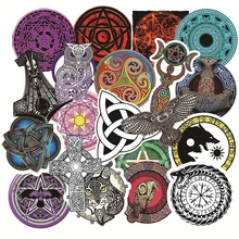 10/30/50PCS Cool Retro Vikings Totem Stickers Luggage Skateboard Laptop Scrapbook Guitar Phone Graffiti Decal Sticker Kids Toys