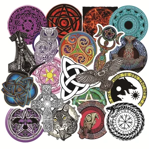 103050pcs cool retro vikings totem stickers luggage skateboard laptop scrapbook guitar phone graffiti decal sticker kids toys free global shipping
