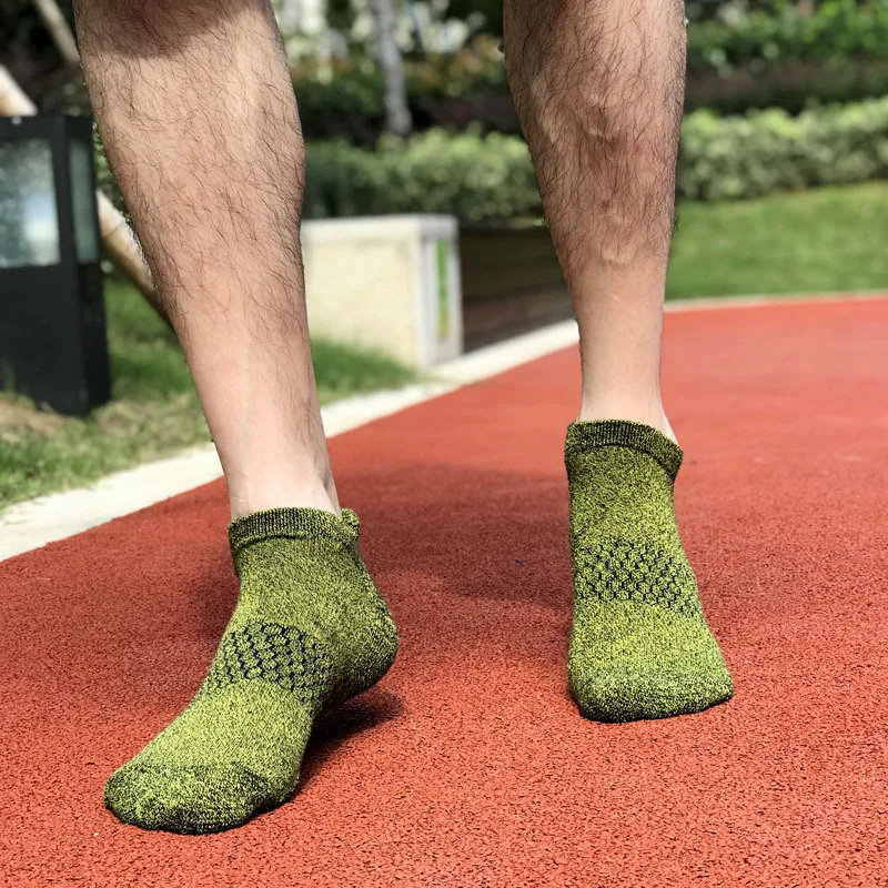 

Мужские хлопковые короткие носки, 5 пар/лот, высококачественные дышащие теплые носки для отдыха, толстые носки-лодочки, мужские термоноски н...