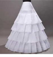 pretty 4 layers ball gown petticoats white crinoline underskirt big ruffles wedding accessories