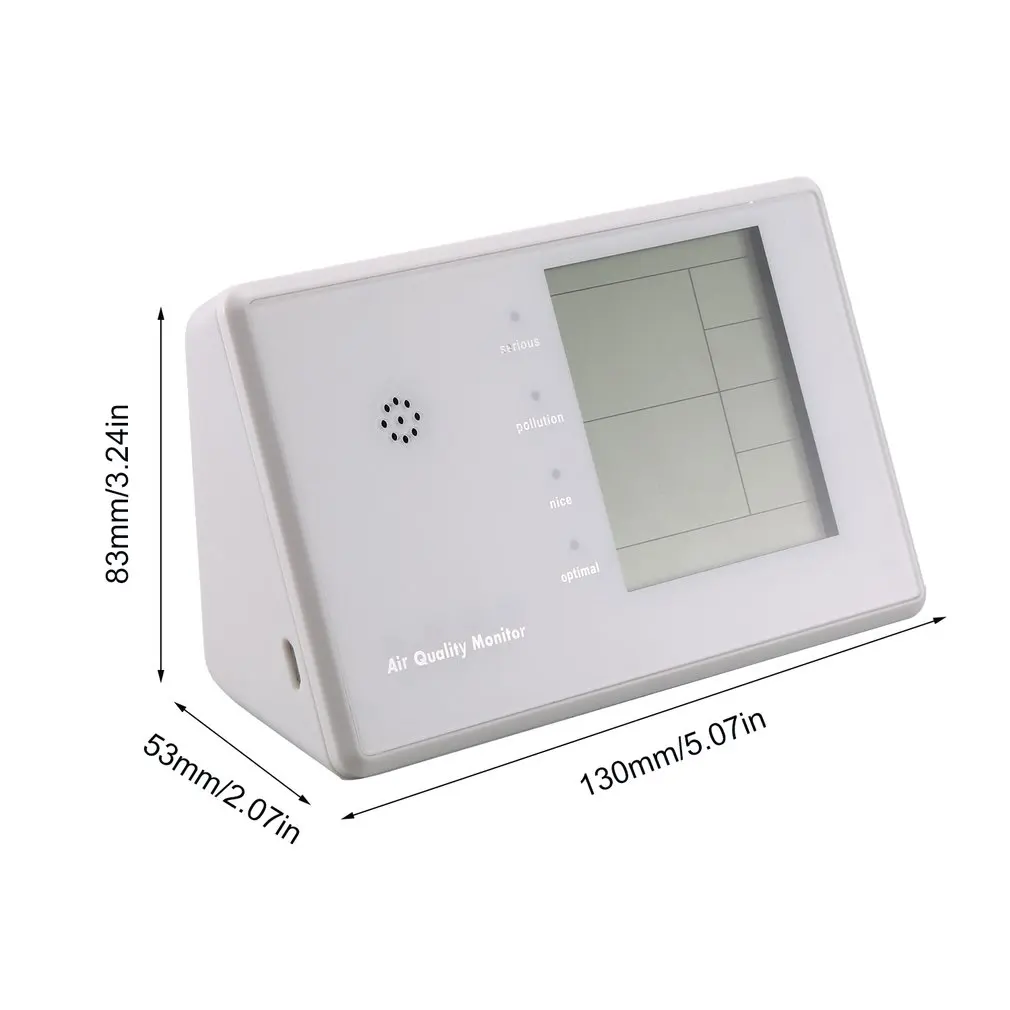 Портативный цифровой детектор фольмадегита детектор PM2.5/PM10HCHO/TVOC газовый тестер AQI анализатор качества воздуха измерительный инструмент