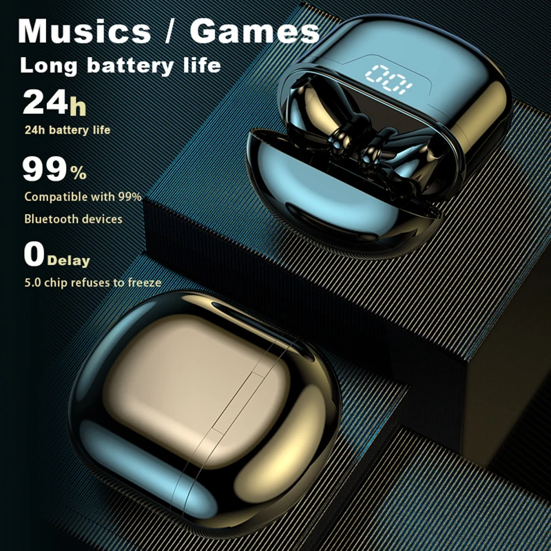 TWS AAC HD Earphone Bluetooth Headphone True Wireless Stereo Earbuds In Ear Headset EarBuds Sport Bluetooth For Xiaomi