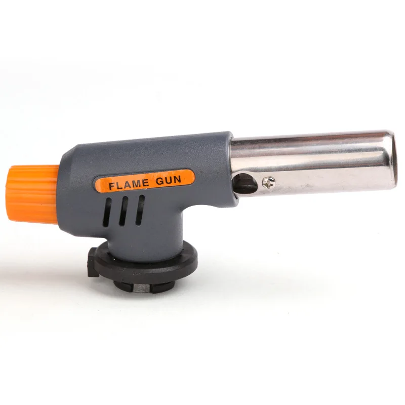 Gas Welding Torch Flamethrower Butane Burner Automatic Ignition Baking Fire Flame Torches Welding BBQ Camping Outdoor Hiking