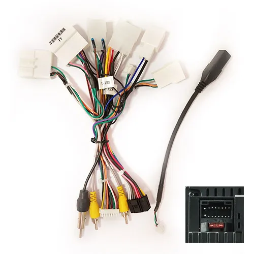 power cable 10,1 дюймов 2din Автомагнитола для TOYOTA венчик Альтис 2013-(правая рулевая панель для установки автомобильной панели двойной Din CD DVD рамка - Название цвета: power cable
