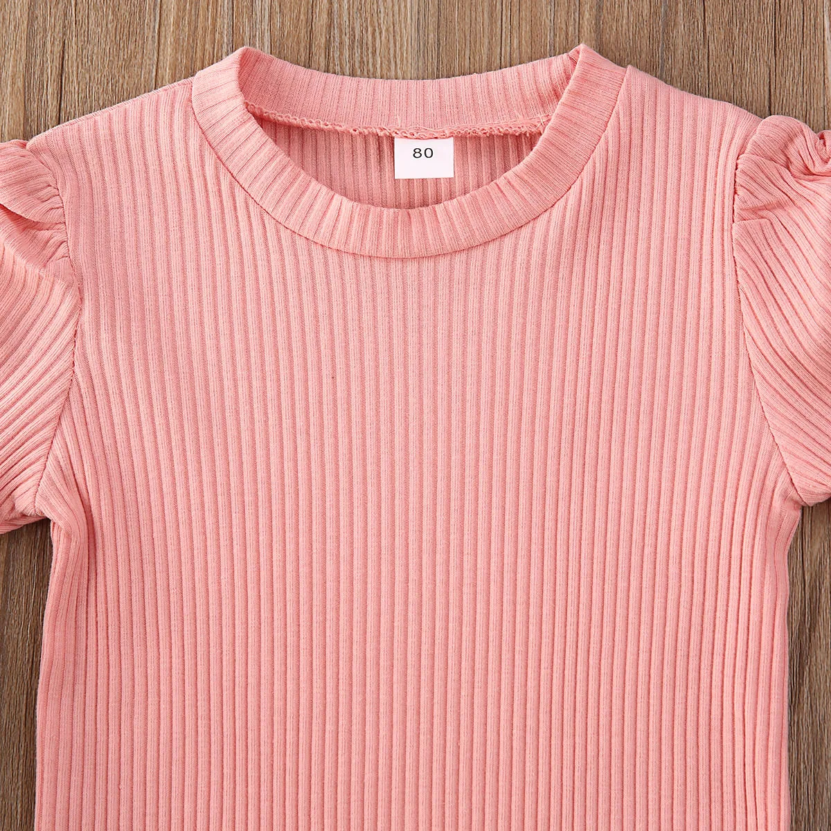 Платье для маленьких девочек с пышными рукавами облегающее Повседневное