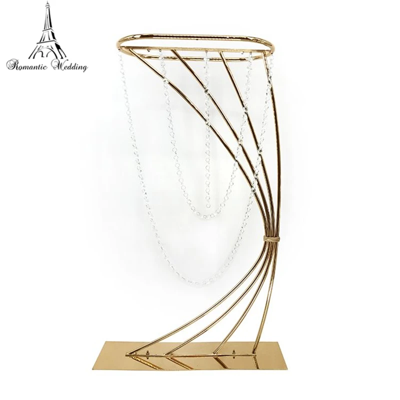 

10PCS/lot free shipment gold flower stand for wedding and event decoration