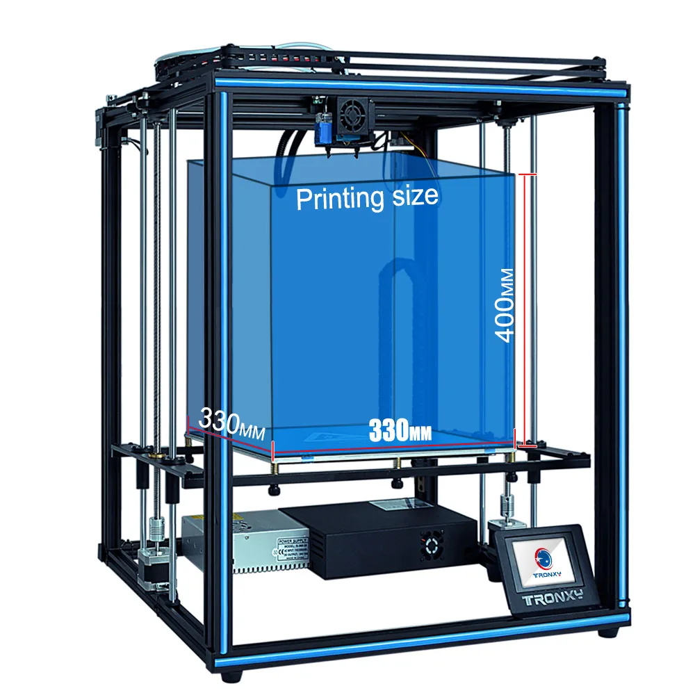 Tronxy X5SA X5SA-400 FDM 3d принтер набор большой размер печати автоматический Выравнивающий датчик накаливания Высокая точность 3,5 дюймов сенсорный экран