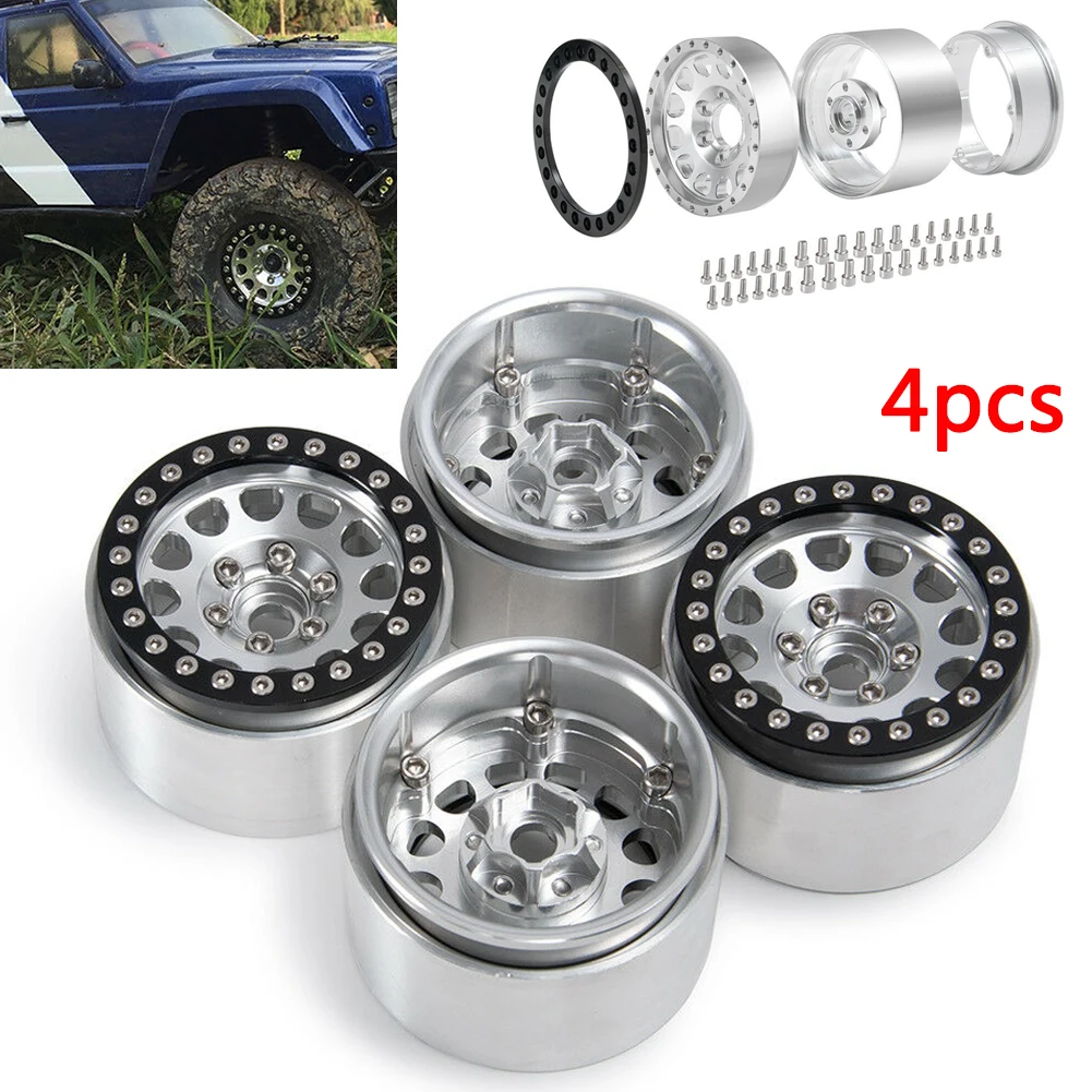 

RCTOYFUN 4 шт. RC автомобиль 1,9 "Алюминий сплав обод обода для осевой SCX10 II 90046 90047 90048 D90 D110 TF2 Tamiya по супер скидке CC01 TRX4