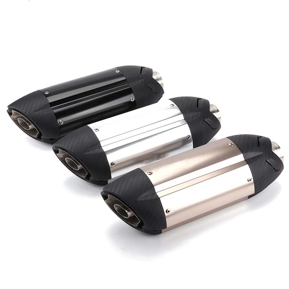 

Motorcycle Sports Modified MT07 09 for 10RZX6R10R Z800 Devil Sticker Exhaust Pipe 36-51mm Universal Ninjia ER6N Z1000 Z750