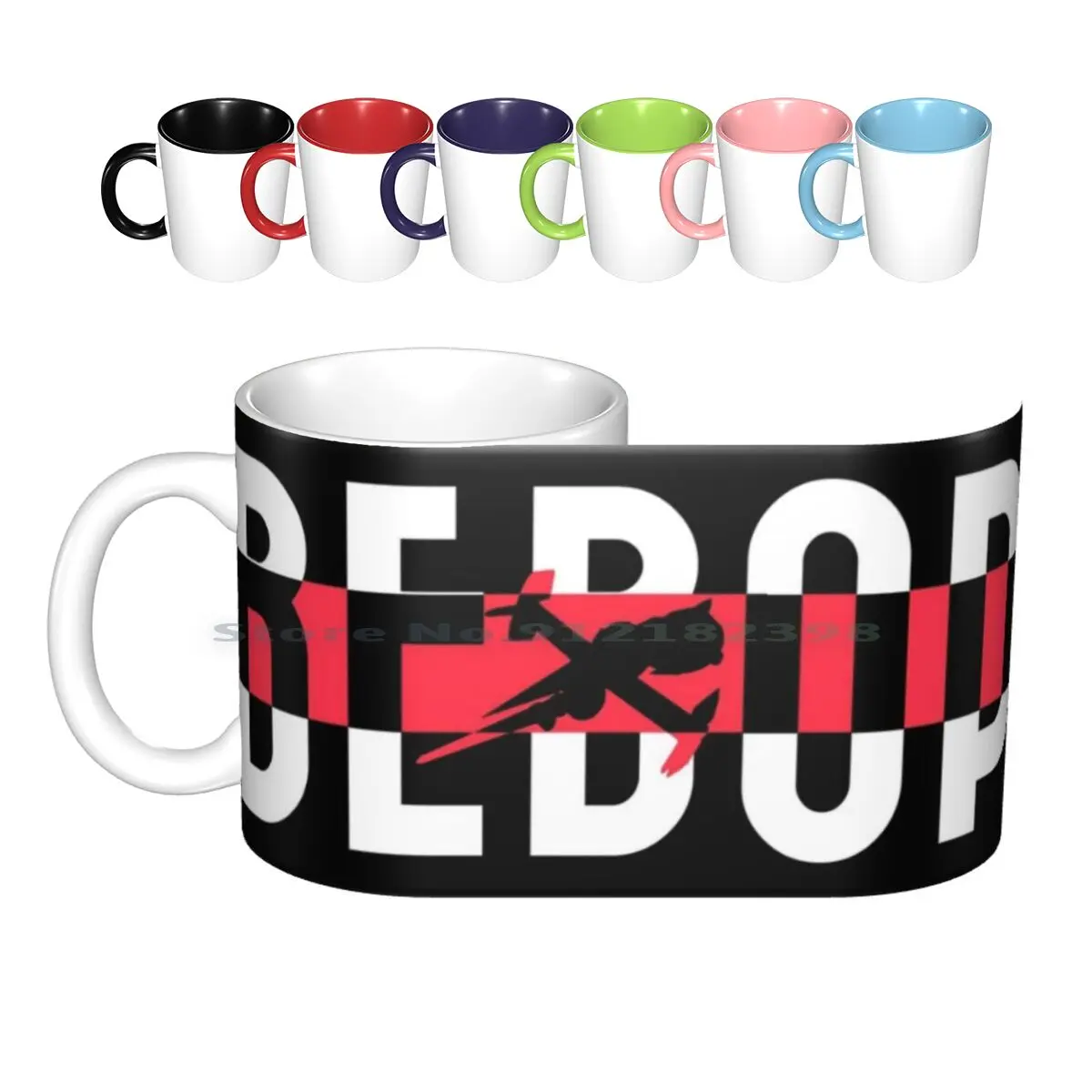 

Bebop Ceramic Mugs Coffee Cups Milk Tea Mug Series Bebop Cowboy Anime Creative Trending Vintage Gift Bottle Cup