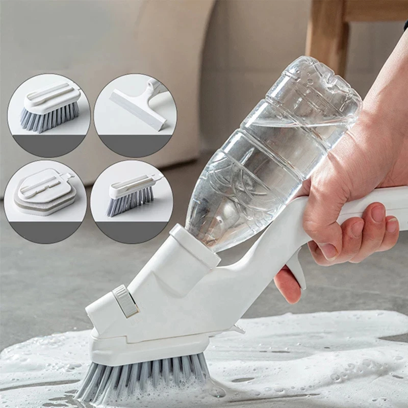 5 Juegos de Kits de limpieza, Herramientas de limpieza por pulverizaci&oacute;n de agua, cepillos, esponja, limpiaparabrisas, limpiador de ventanas de cocina, accesorios para el hogar-0